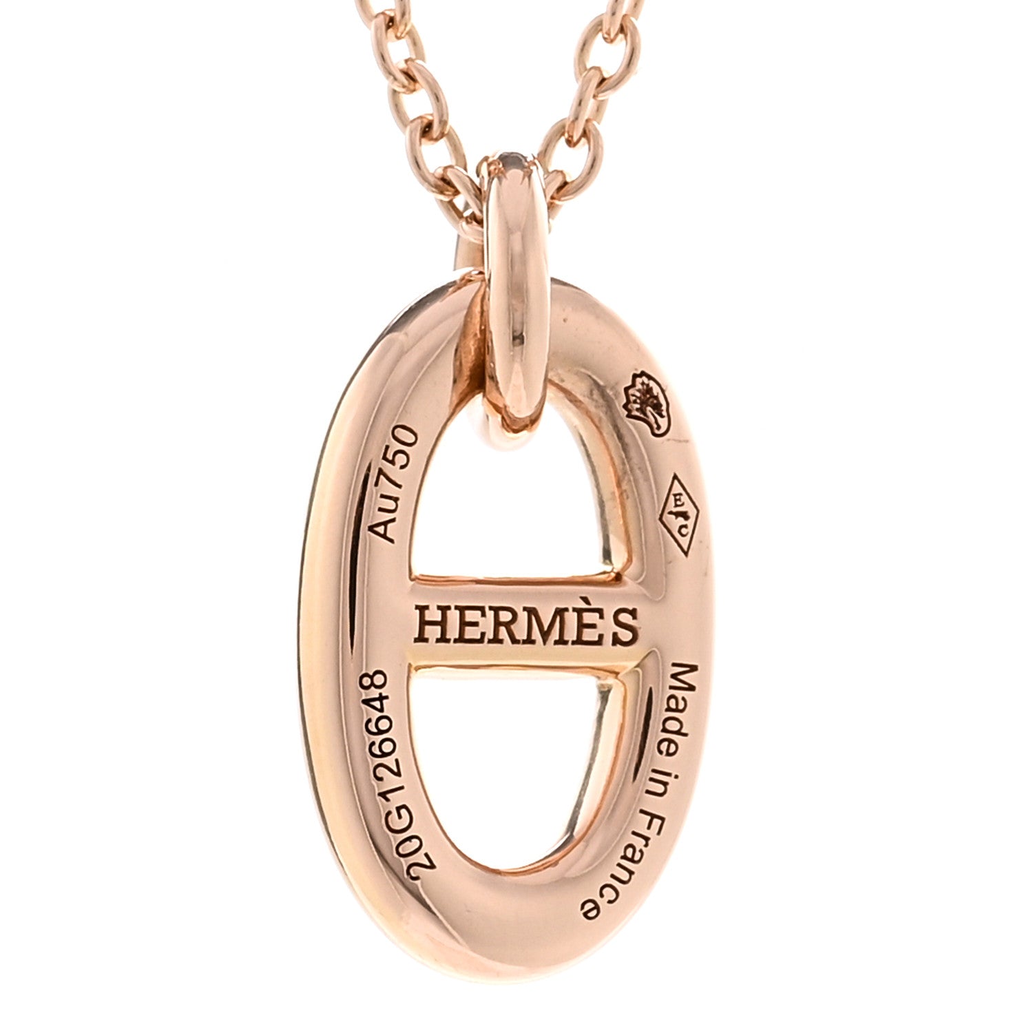 Hermes 18K Rose Gold PM Farandole Pendant Necklace 4 of 6