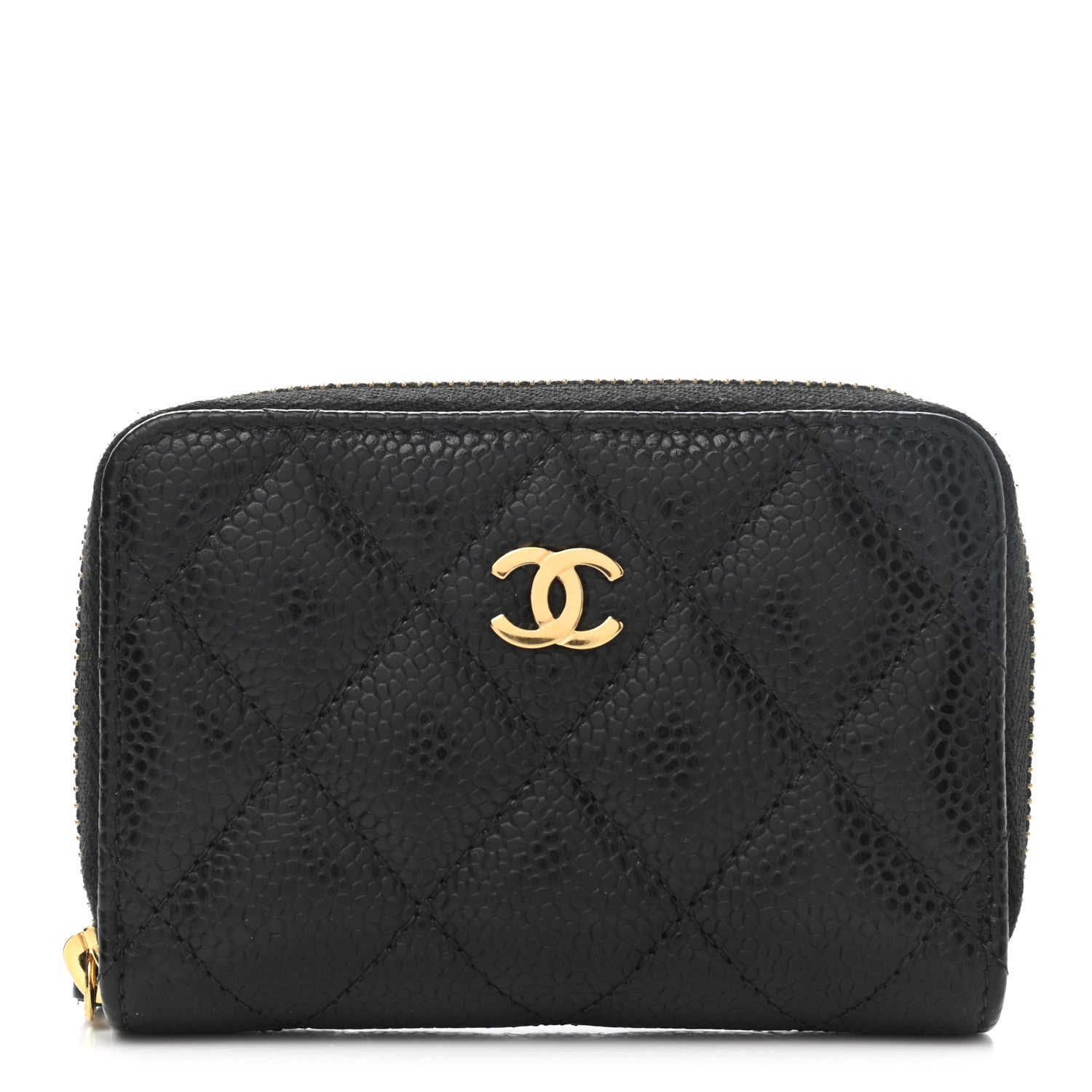 Chanel Caviar Quilted Classic Zipped Coin Purse Black 1 of 9