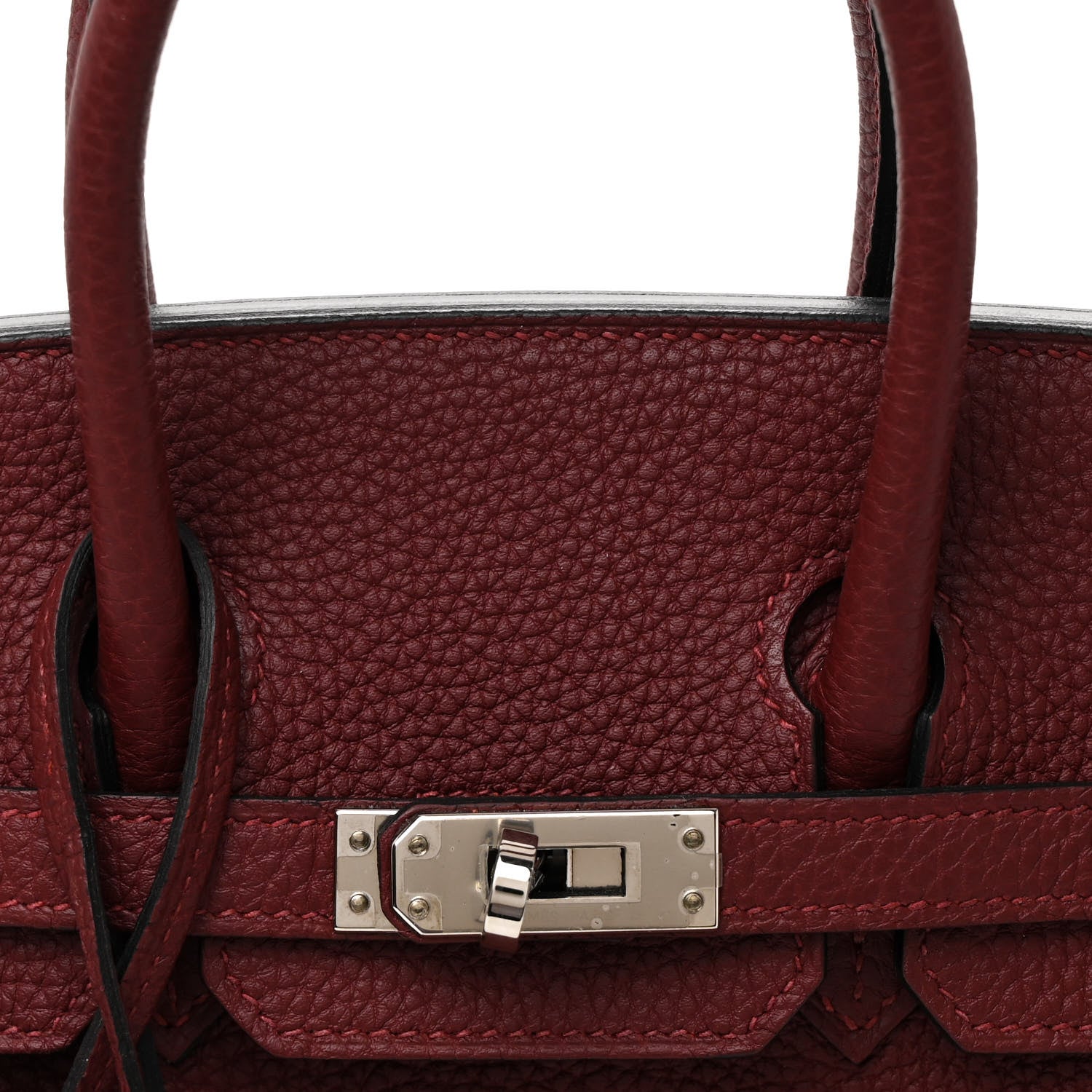 Hermes Togo Birkin 25 Rouge H 8 of 12