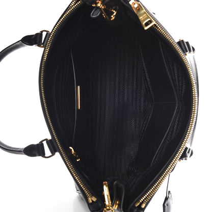 Prada Saffiano Medium Galleria Double Zip Tote Black 8 of 13