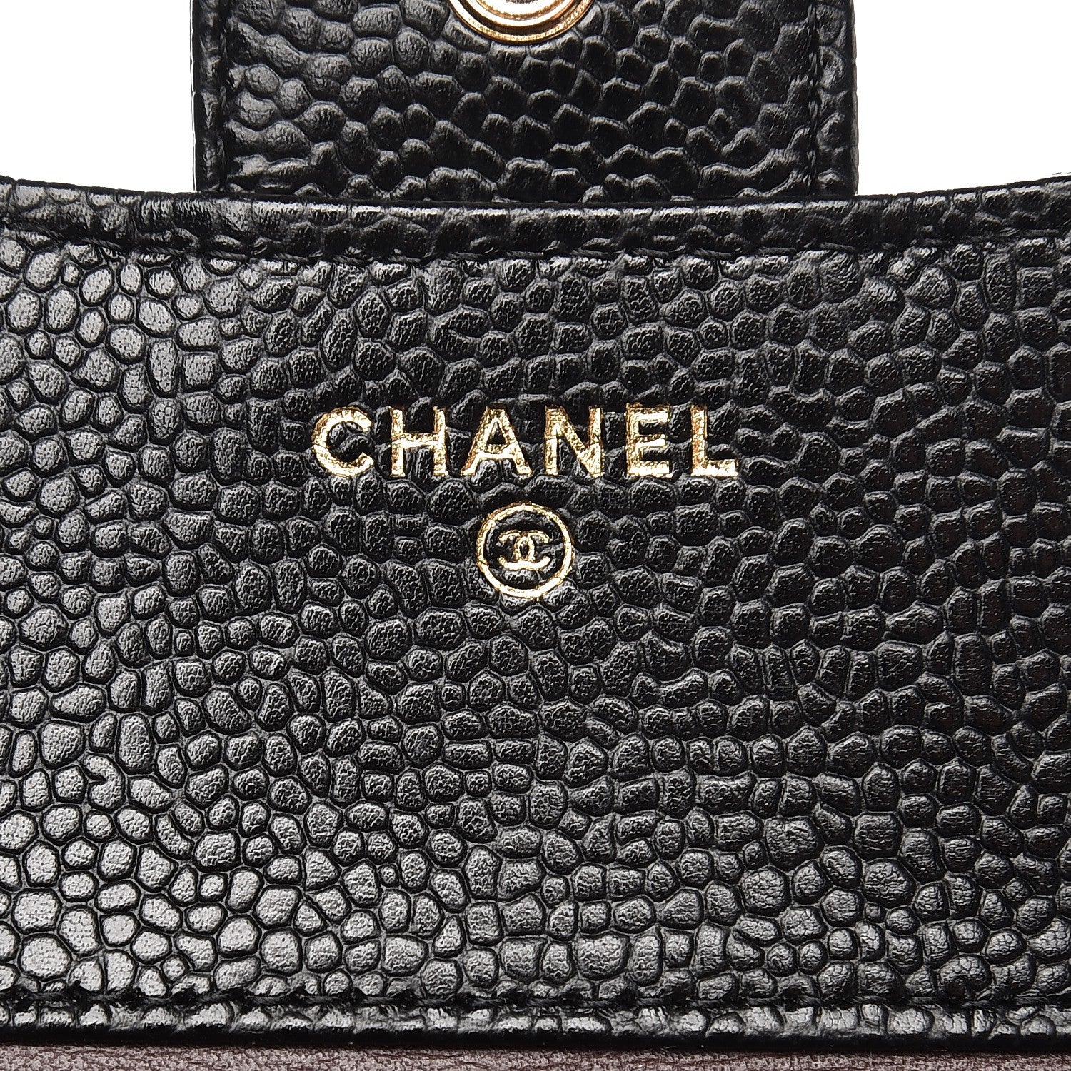 Chanel Caviar Quilted Compact Flap Wallet Black 6 of 9