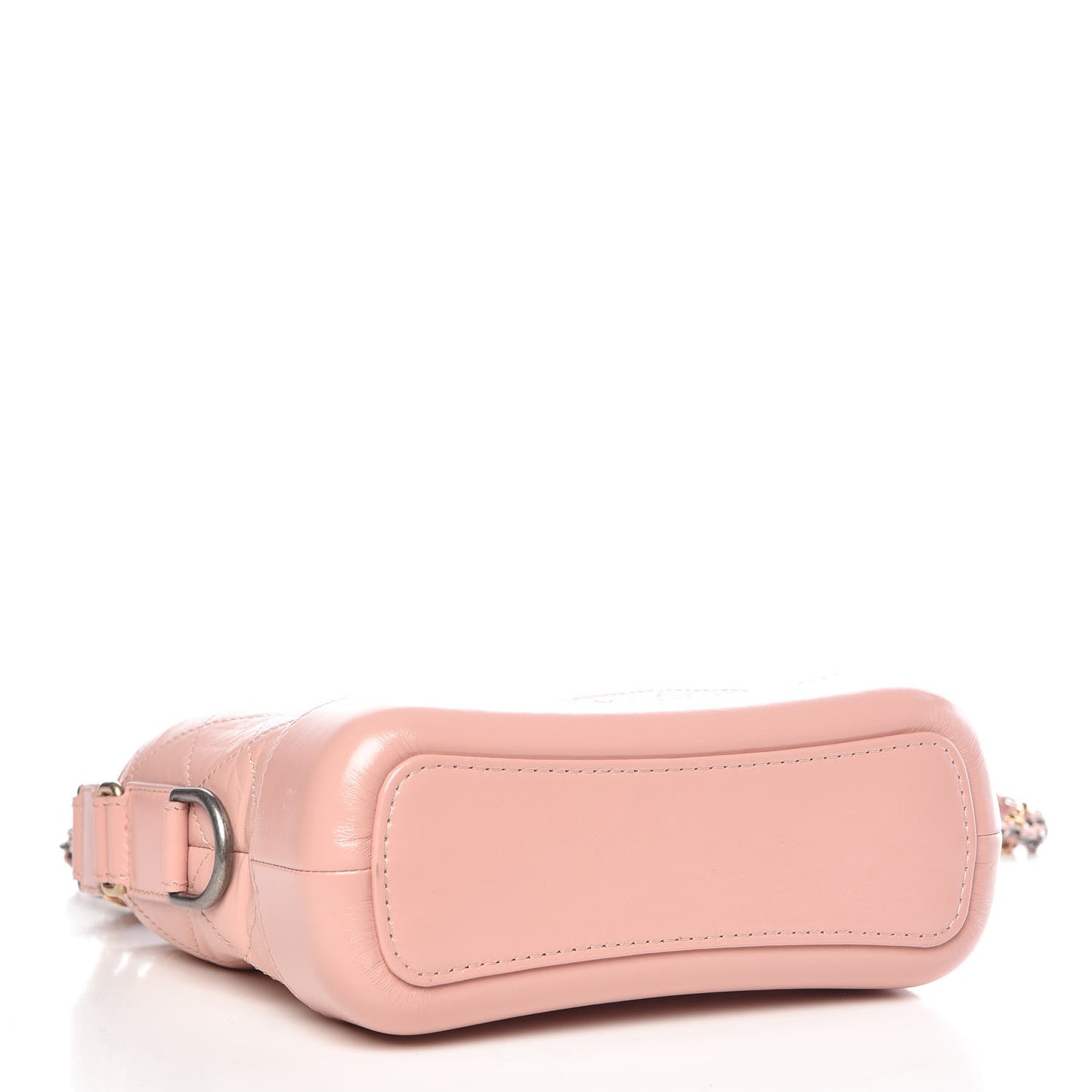 Aged Calfskin Quilted Small Gabrielle Hobo Pink