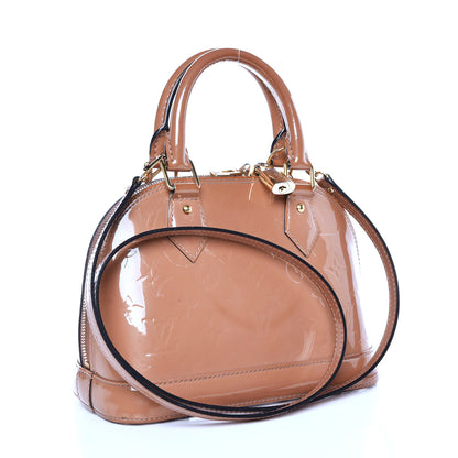Louis Vuitton Vernis Alma BB Rose Velours 4 of 16