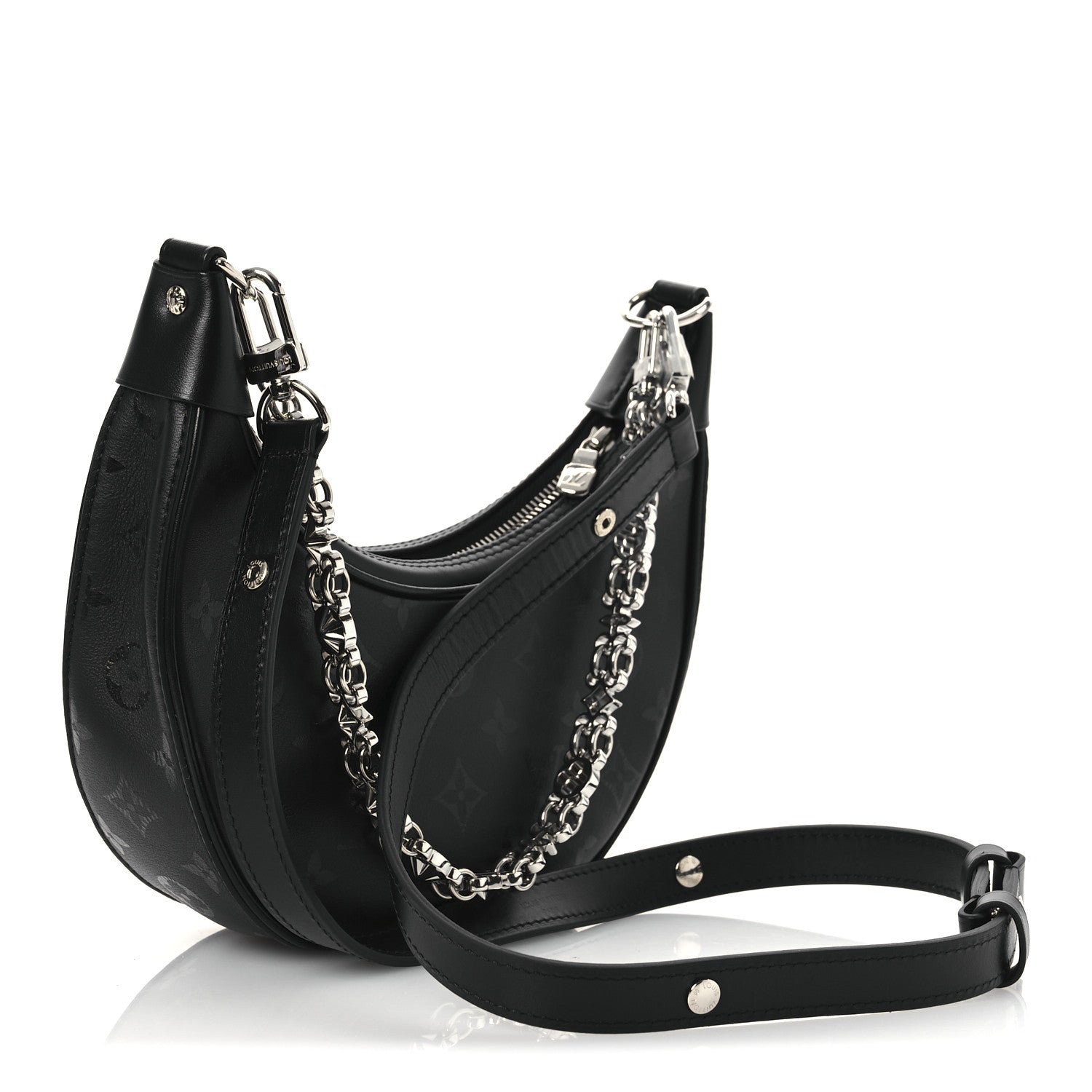 Louis Vuitton Calfskin Monogram Loop H27 Black 3 of 10