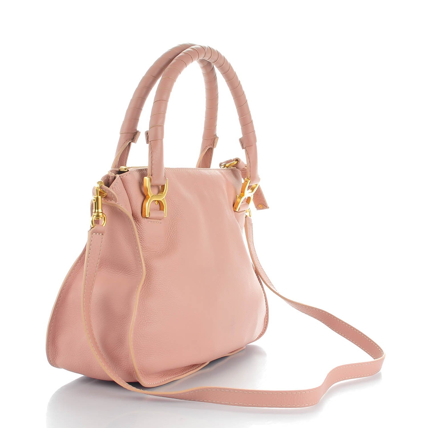 Chloe Calfskin Medium Marcie Satchel Anemone Pink 3 of 7