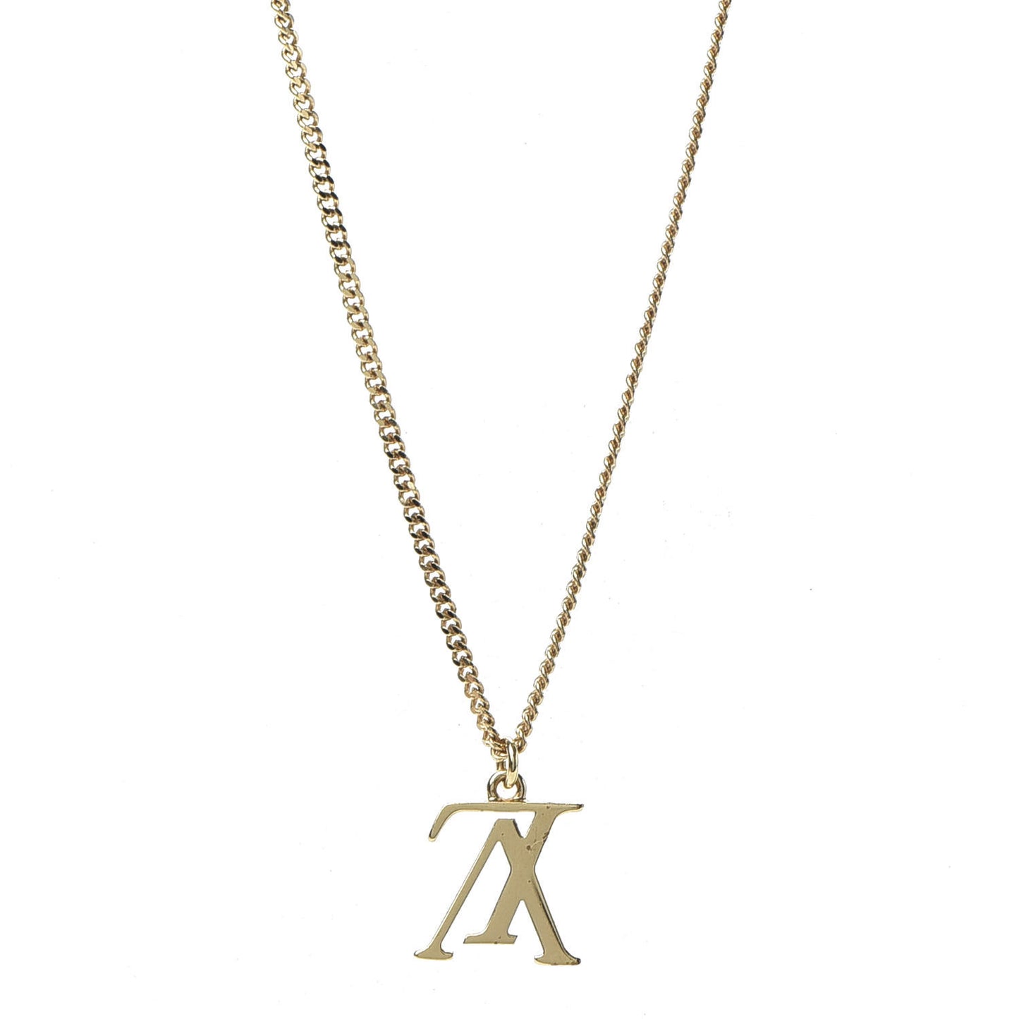 LV Upside Down Necklace Gold