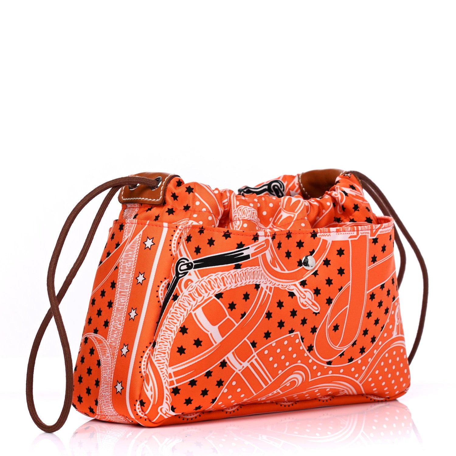 Hermes Barenia Silk Eperons d'Or Fourbi 20 PM Pouch Orange Fauve 2 of 4