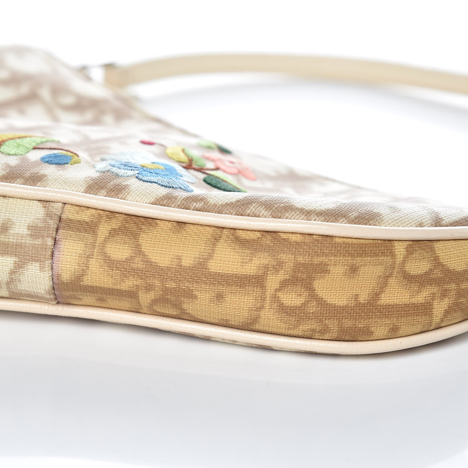 Christian Dior Monogram Vintage Flowers Mini Saddle Bag Beige 9 of 10