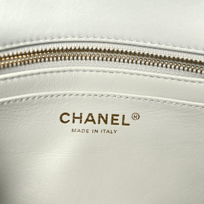 Chanel Lambskin Quilted Small Sweet Camellia Flap Light Blue 6 of 12