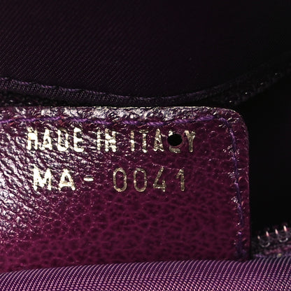 Christian Dior Calfskin Mini Saddle Bowler Purple 7 of 13