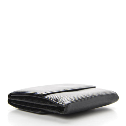 Louis Vuitton Epi Elise Wallet Black 4 of 8
