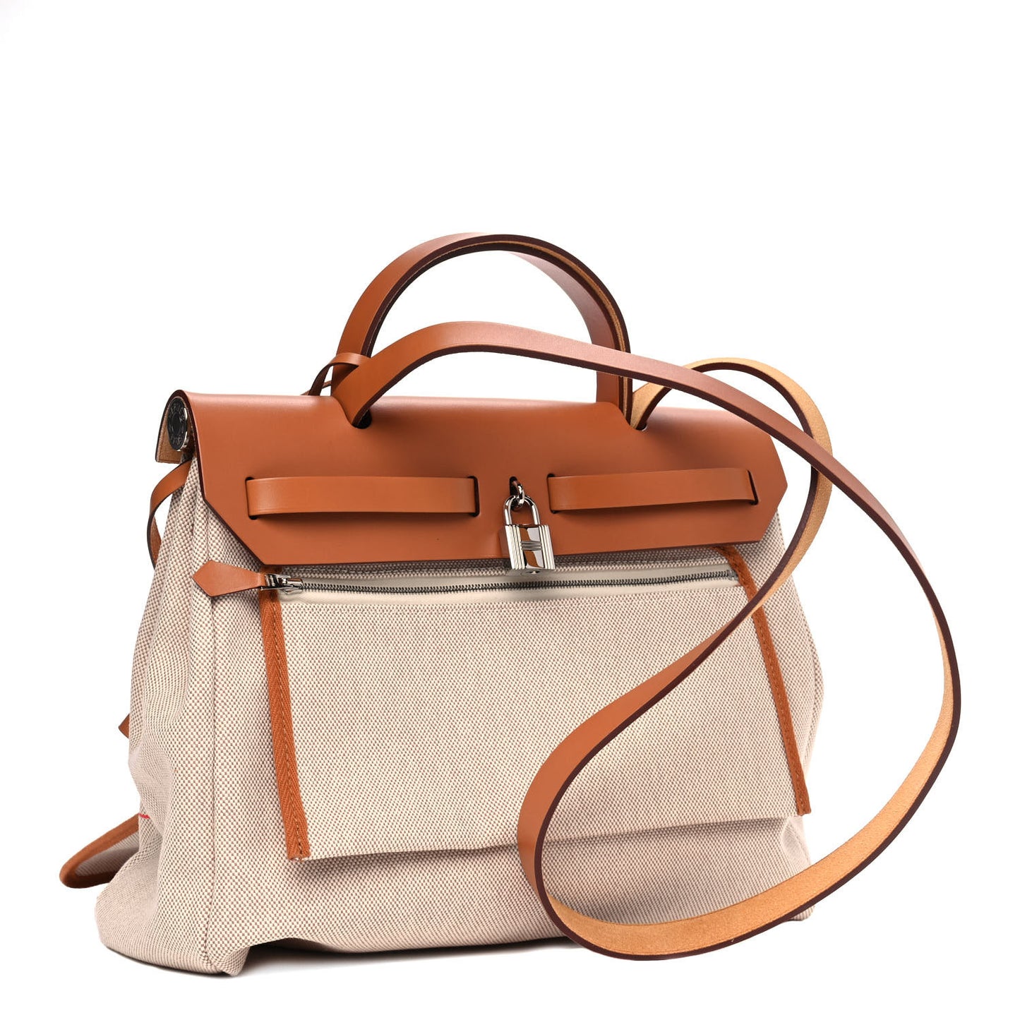 Vache Hunter Toile Pegase Pop Herbag Zip Retourne 31 PM Capucine Ecru