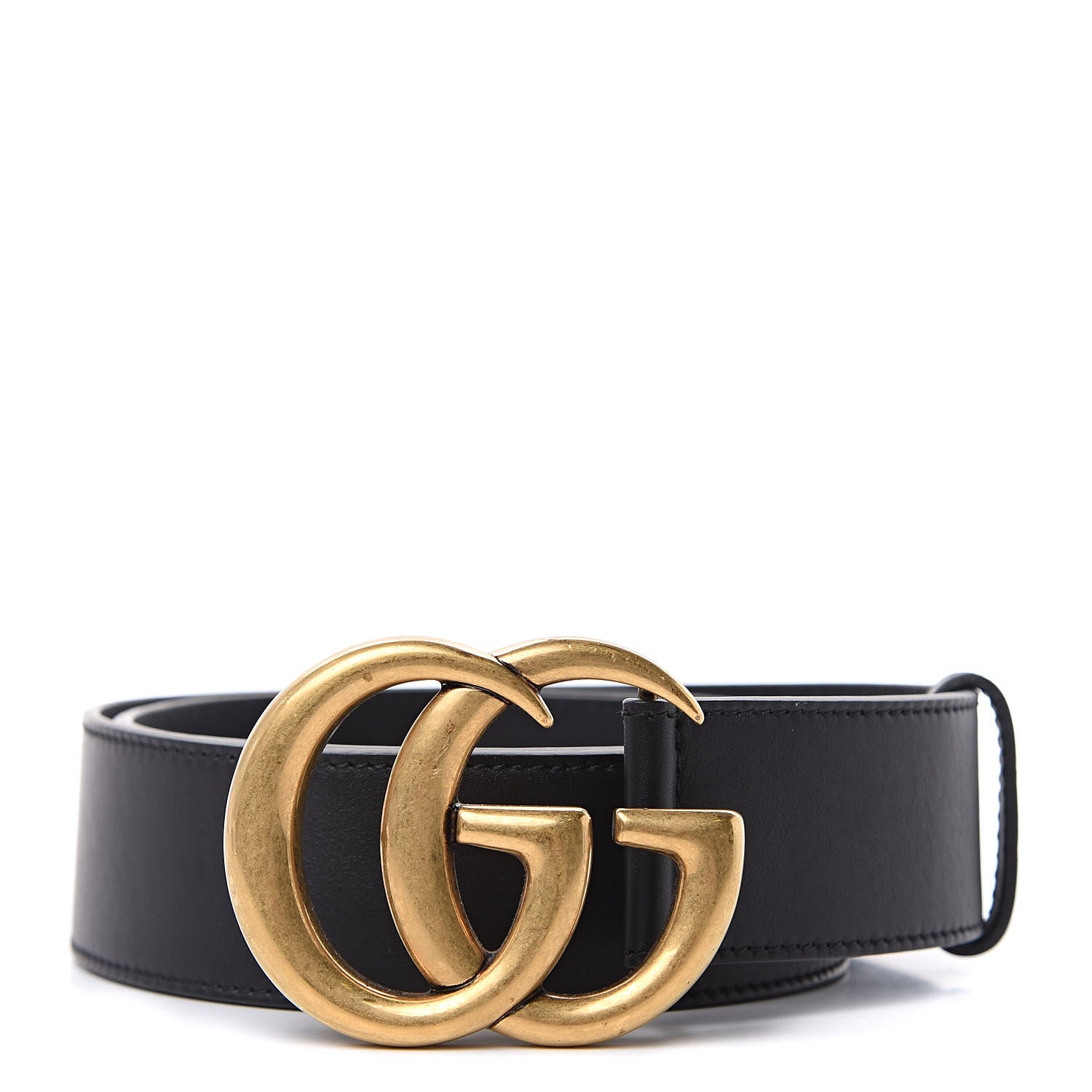 Gucci Calfskin Double G 40mm Belt 85 34 Black 1 of 6