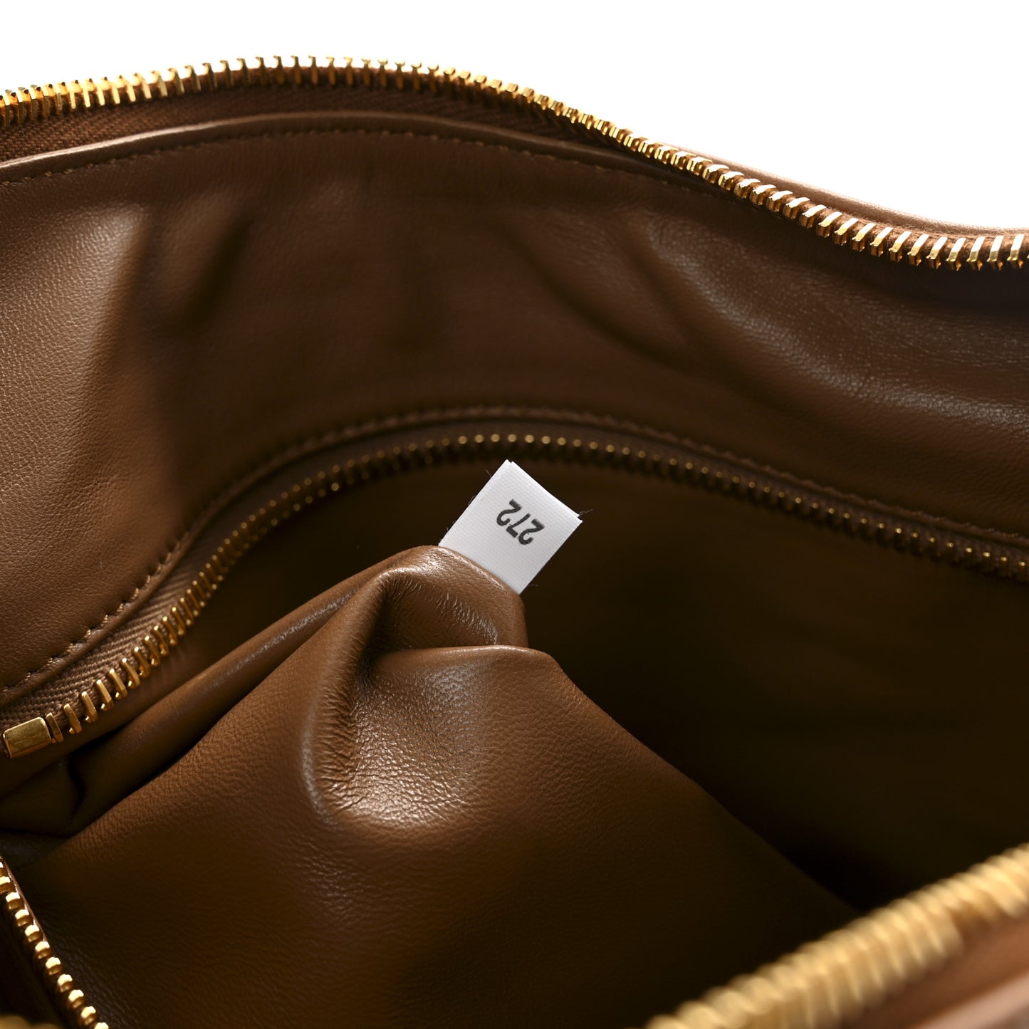 Soft Calfskin Large Aimée Shoulder Bag Caramel