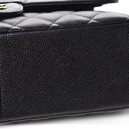 Chanel Caviar Quilted Jumbo Double Flap Black 9 of 9