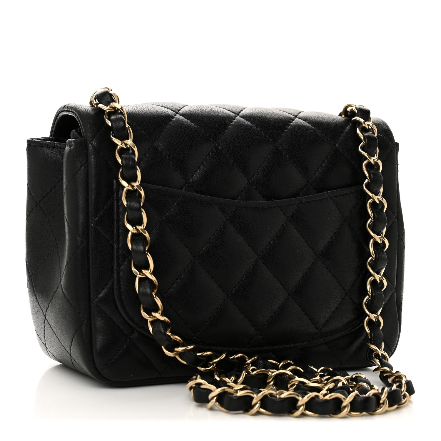 Chanel Lambskin Quilted Mini Square Flap Black 3 of 10