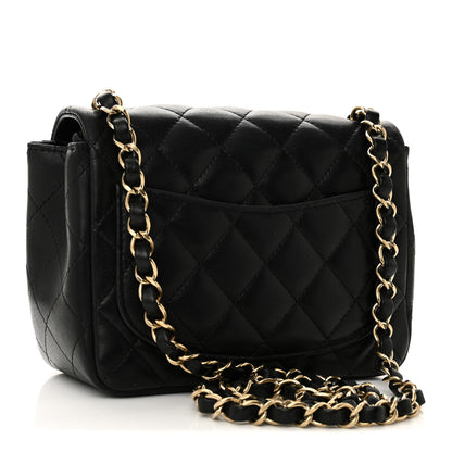 Chanel Lambskin Quilted Mini Square Flap Black 3 of 10