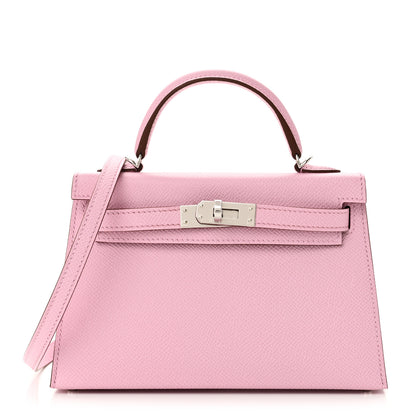 Hermes Epsom Mini Kelly Sellier 20 Mauve Sylvestre 1 of 10