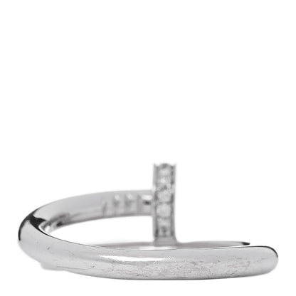 Cartier 18K White Gold Diamond Juste Un Clou Ring 58 8.25 3 of 6