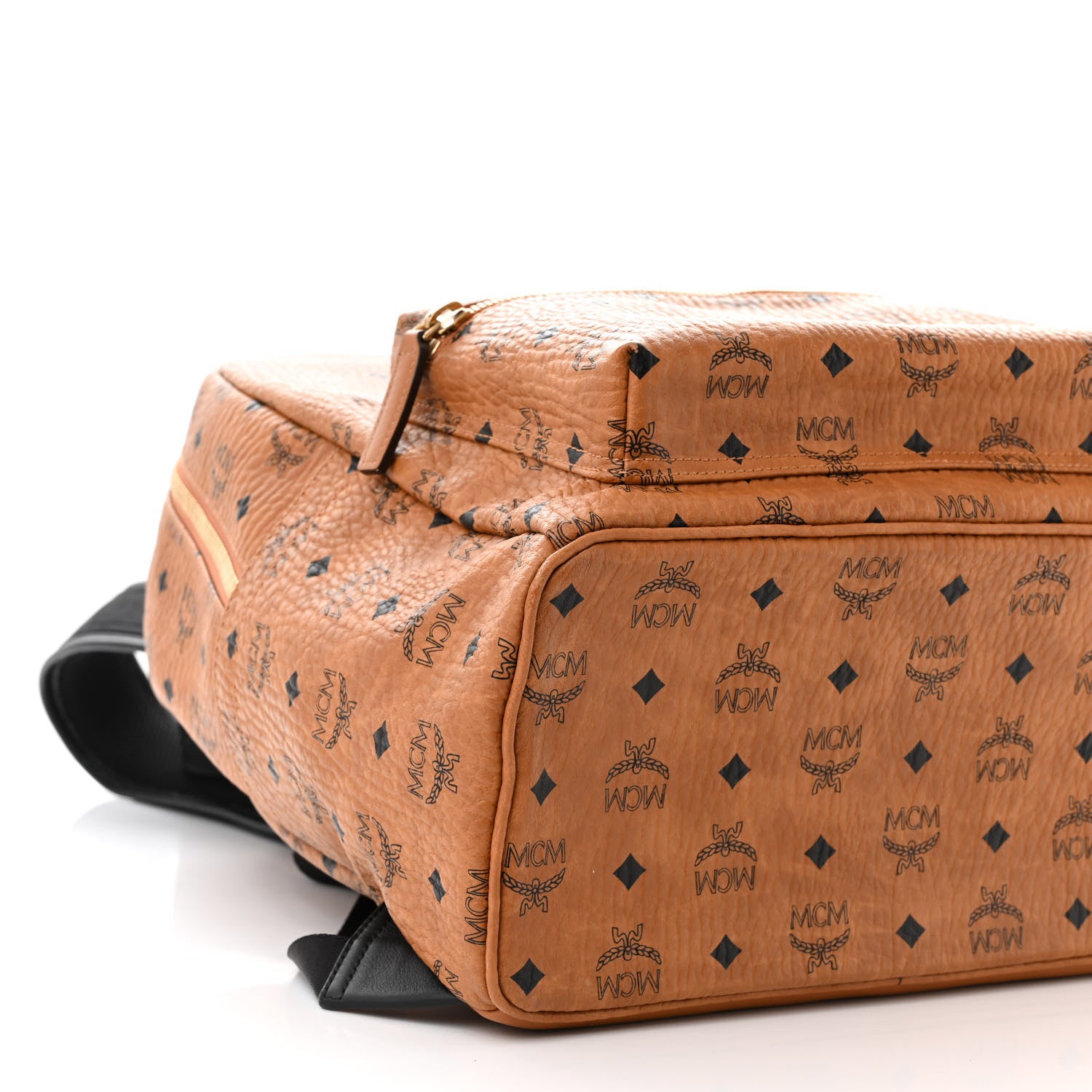 MCM Visetos Large Stark Backpack Cognac 9 of 10