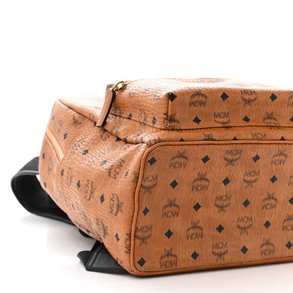 MCM Visetos Large Stark Backpack Cognac 9 of 10