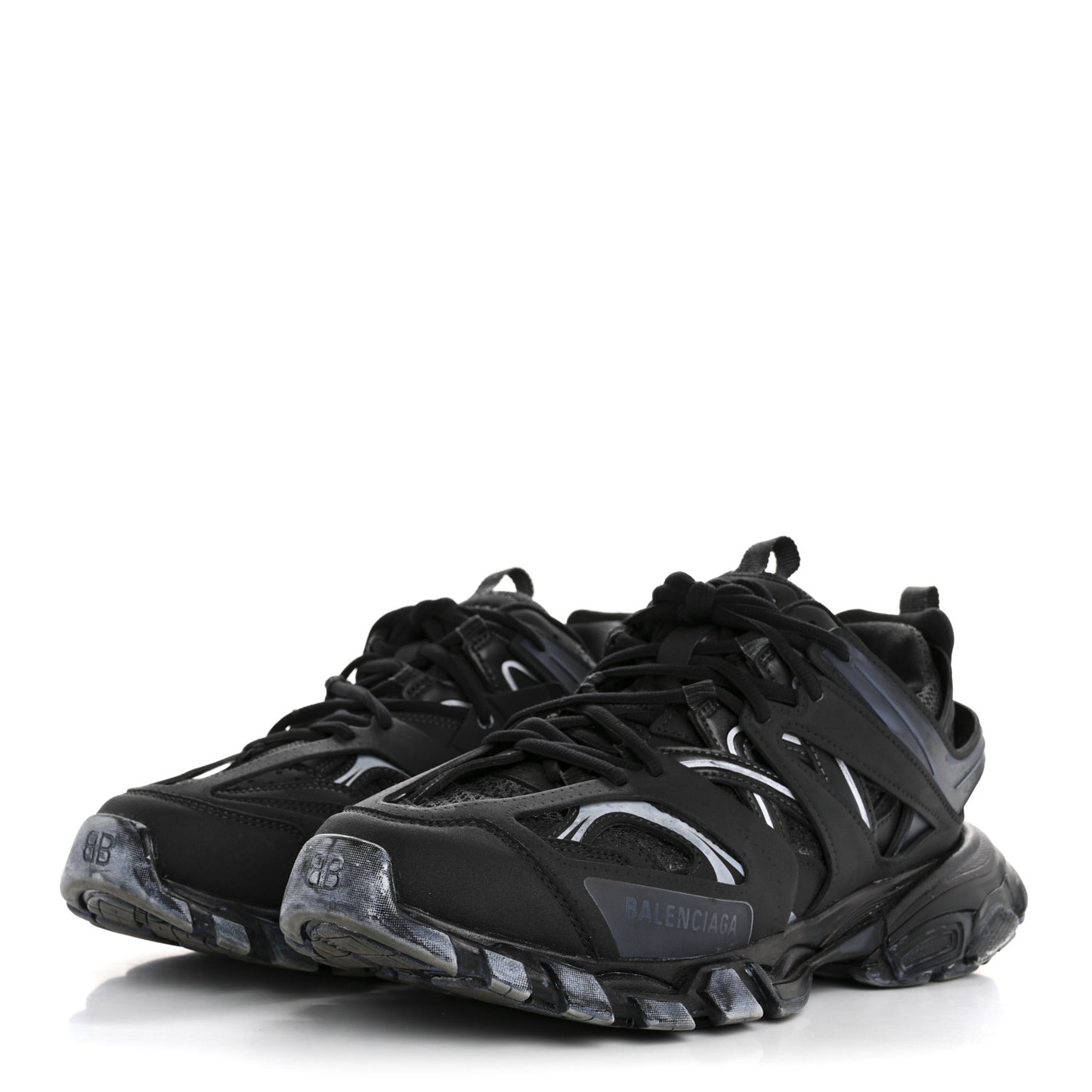 Mesh Rubber Uni-Matte Full Color Womens Track Sneakers 41 Faded Black