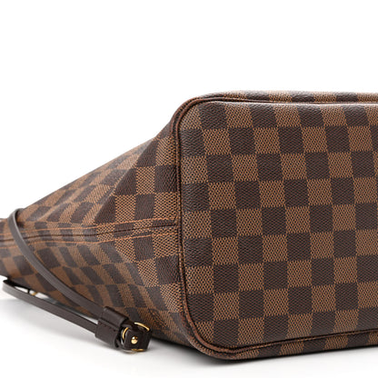 Louis Vuitton Damier Ebene Neo Neverfull MM Rose Ballerine 13 of 15