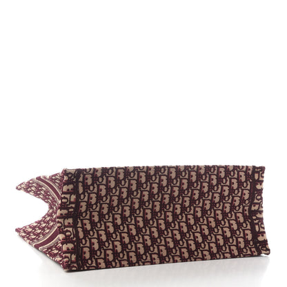 Christian Dior Oblique Large Book Tote Burgundy Multicolor 4 of 8