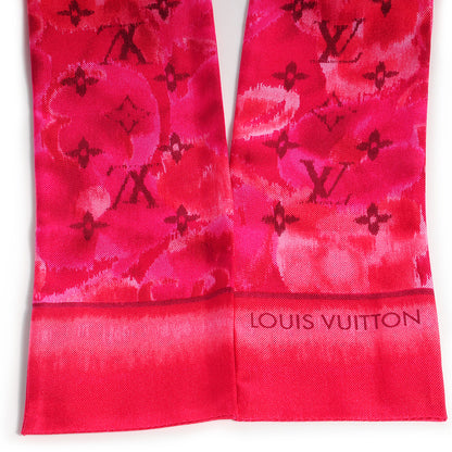Louis Vuitton Silk Monogram Ikat Summer Bandeau Rose Indien 3 of 5