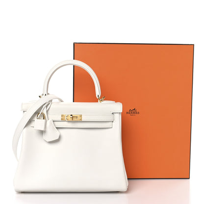 Hermes Swift Kelly Retourne 25 New White 13 of 13