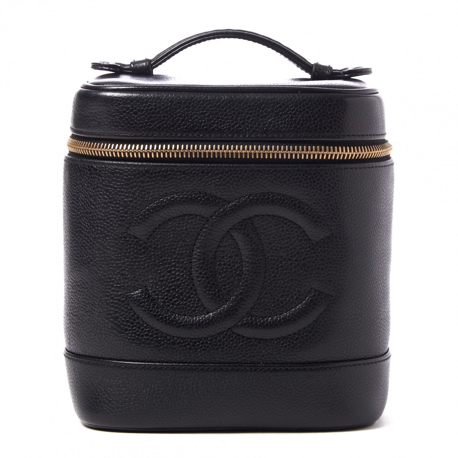Chanel Caviar Vanity Cosmetic Case Black 1 of 10