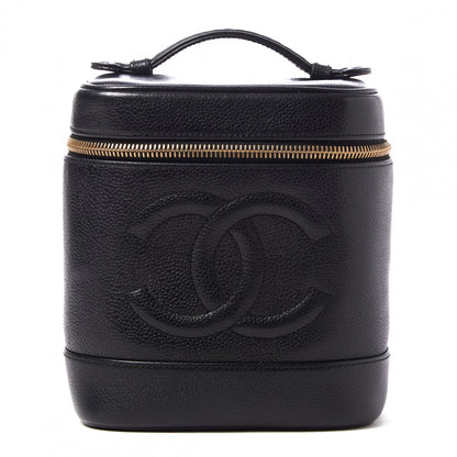 Chanel Caviar Vanity Cosmetic Case Black 1 of 10