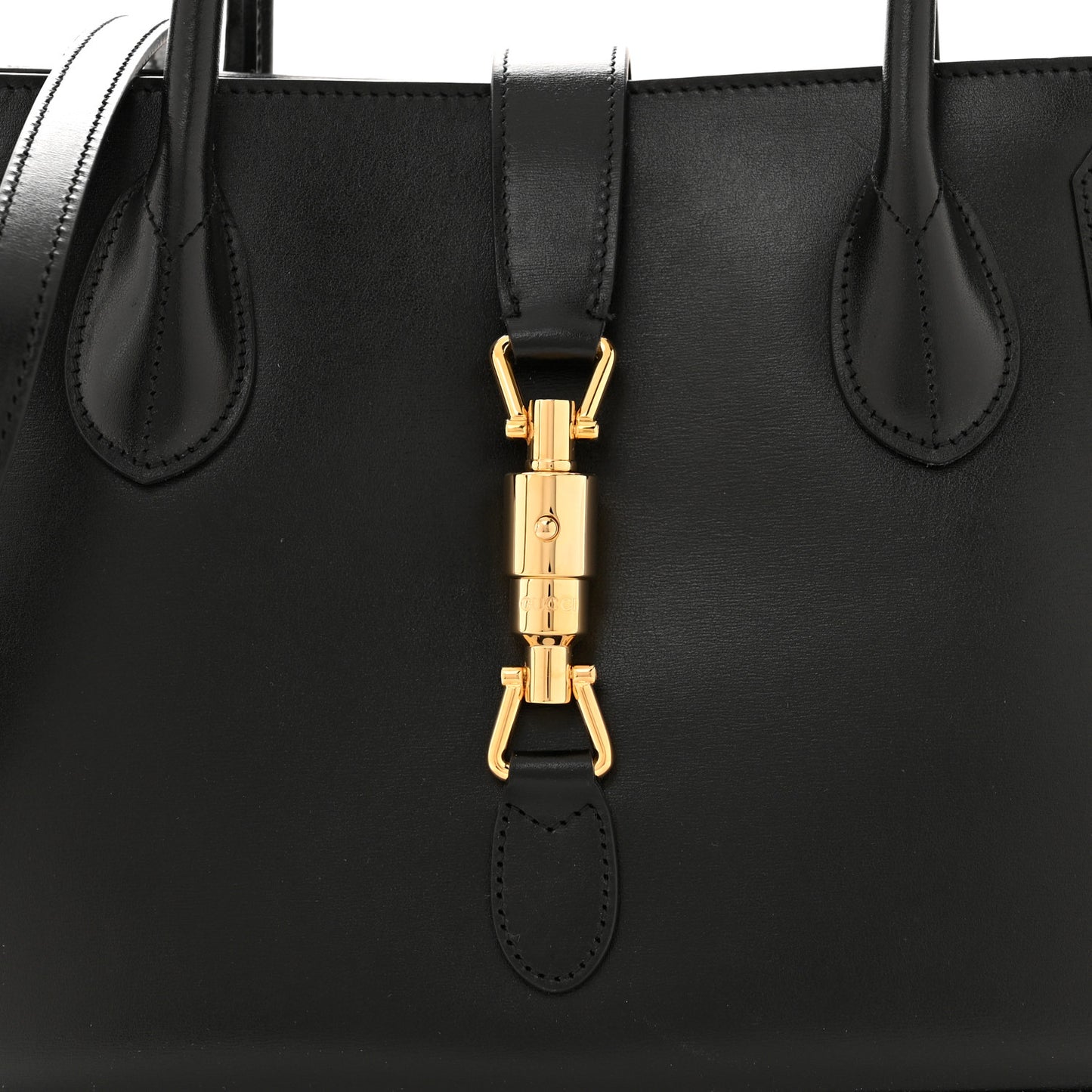 Boarded Plutone Calfskin Medium Jackie 1961 Tote Black