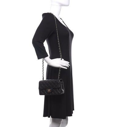 Chanel Lambskin Quilted Mini Rectangular Flap Black 2 of 11