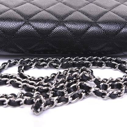 Chanel Caviar Quilted Mini Wallet On Chain WOC Black 12 of 13