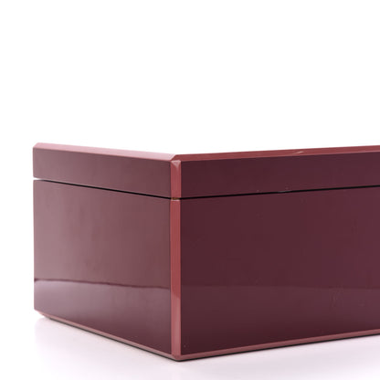 Hermes Lacquered Wood Smooth Taurillon Facettes Jewelry Box 8 of 11