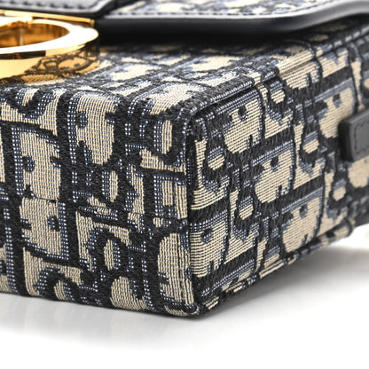 Christian Dior Oblique 30 Montaigne Box Bag Blue 8 of 9