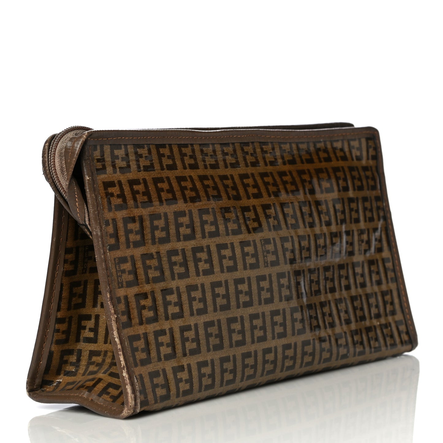 Vinyl Zucchino Zip Pouch Tobacco