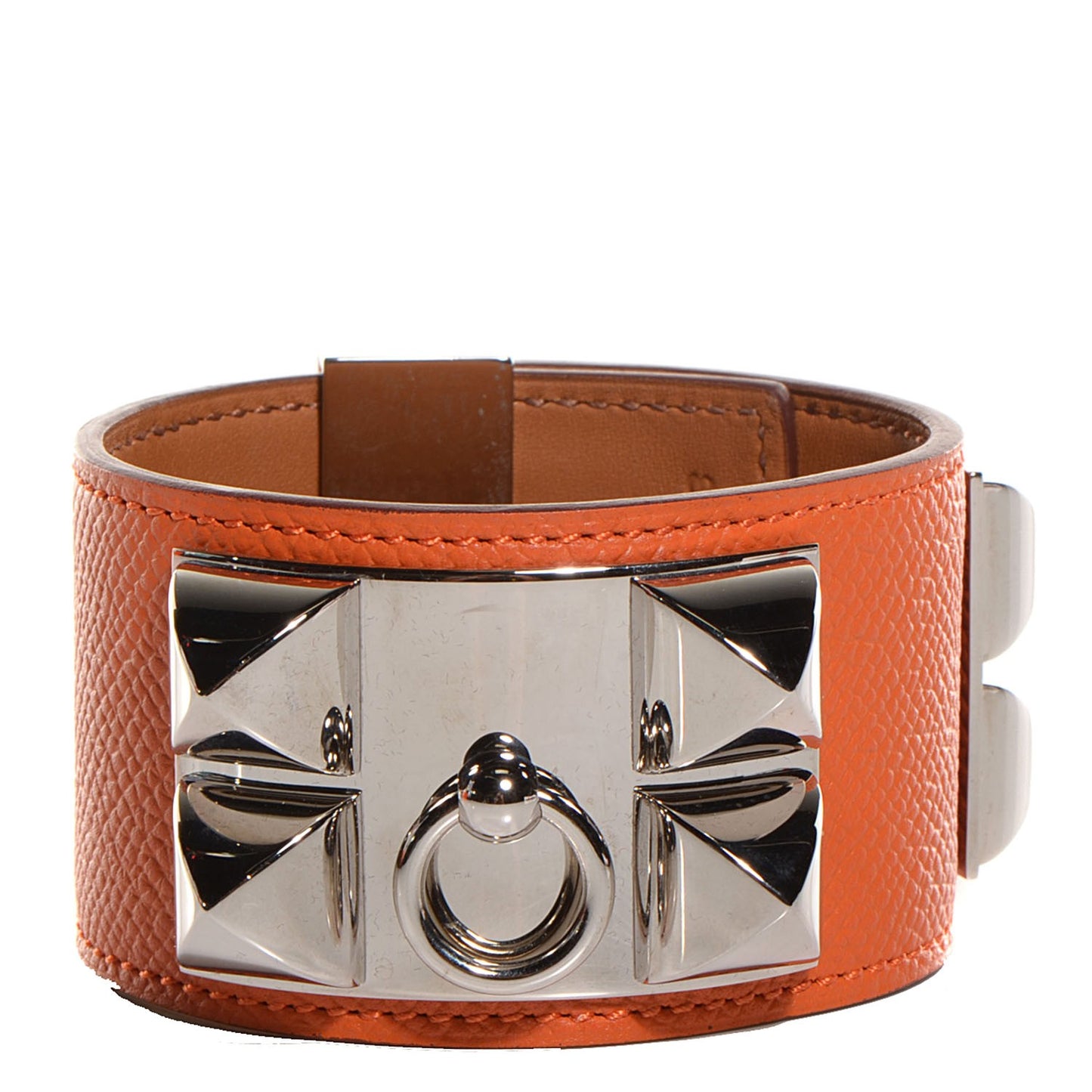 Epsom Collier de Chien CDC Bracelet Small Orange