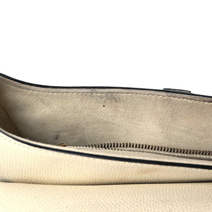 Christian Dior Grained Calfskin Mini Saddle Bag White 16 of 17