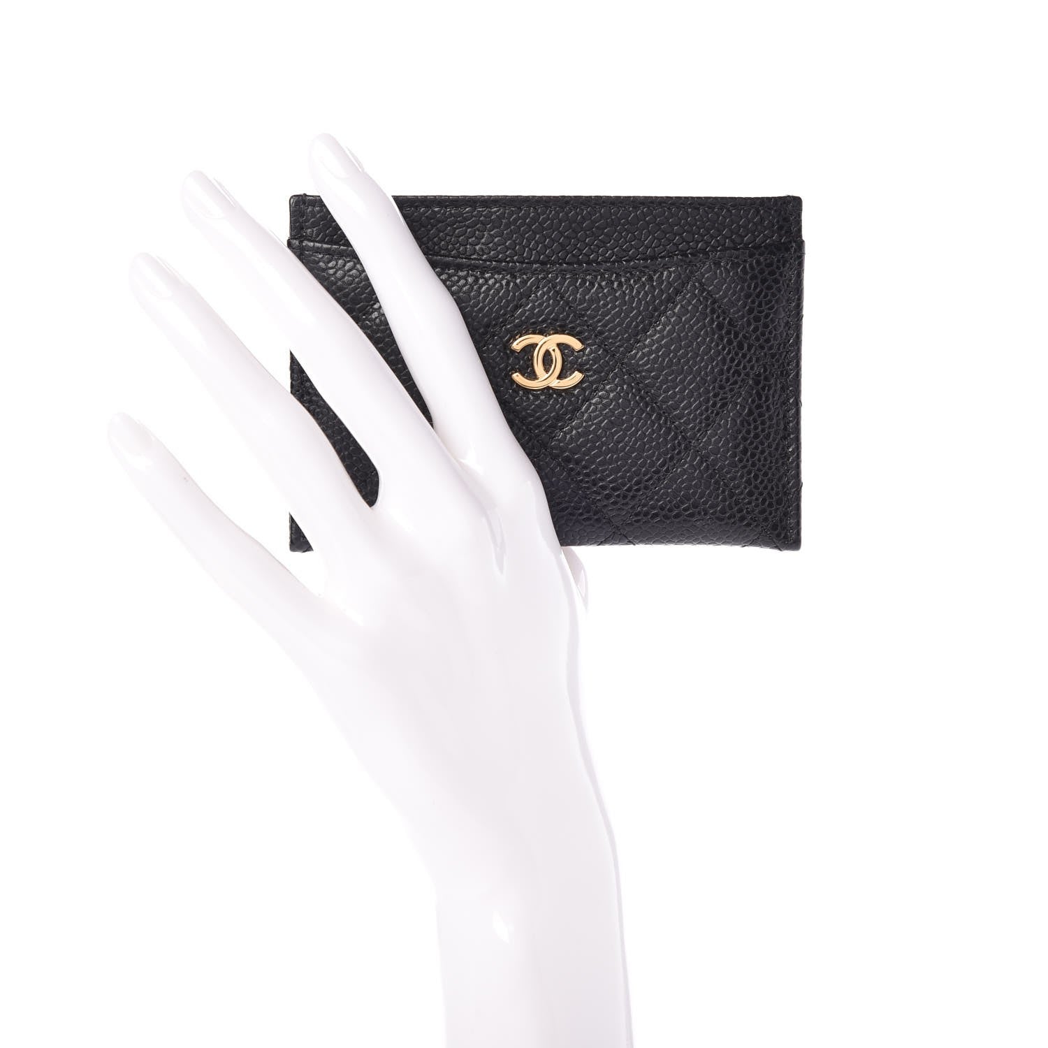 Chanel Caviar Quilted Card Holder Black 2 of 9