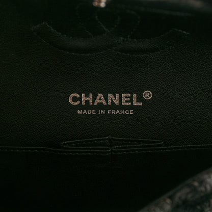 Chanel Tweed Medium Double Flap Black Grey 5 of 8