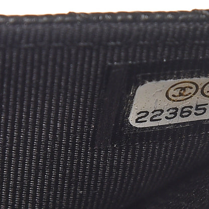 Chanel Caviar Chevron Quilted Wallet On Chain WOC Black 8 of 9