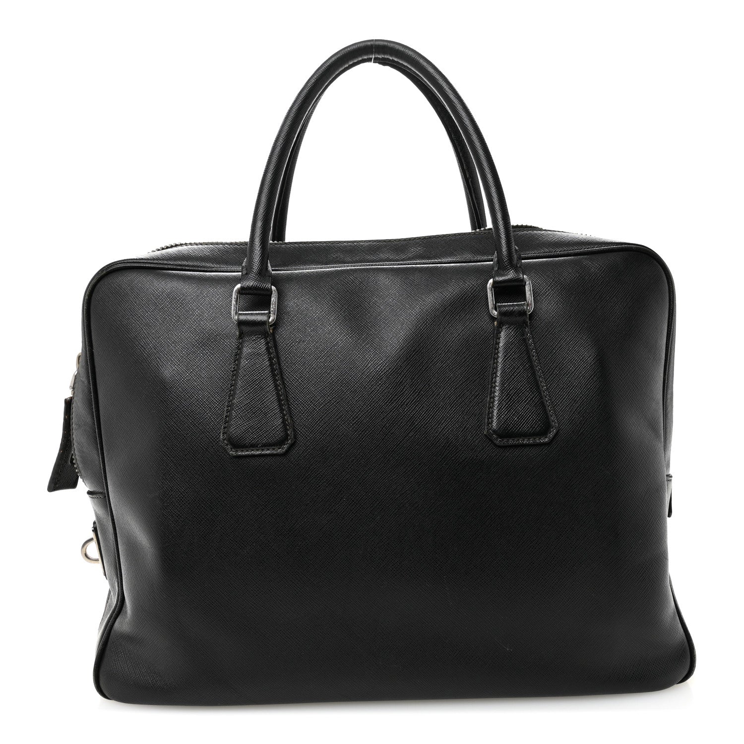 Prada Saffiano Travel Briefcase Black 1 of 14