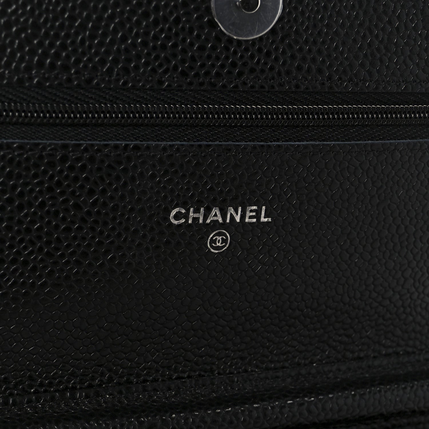 Chanel Caviar Quilted Wallet On Chain WOC Black 6 of 13