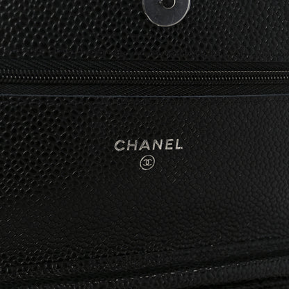 Chanel Caviar Quilted Wallet On Chain WOC Black 6 of 13