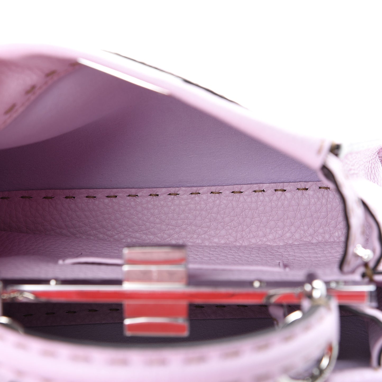 Cuoio Romano Selleria Mini Peekaboo Iconic Satchel Anemone