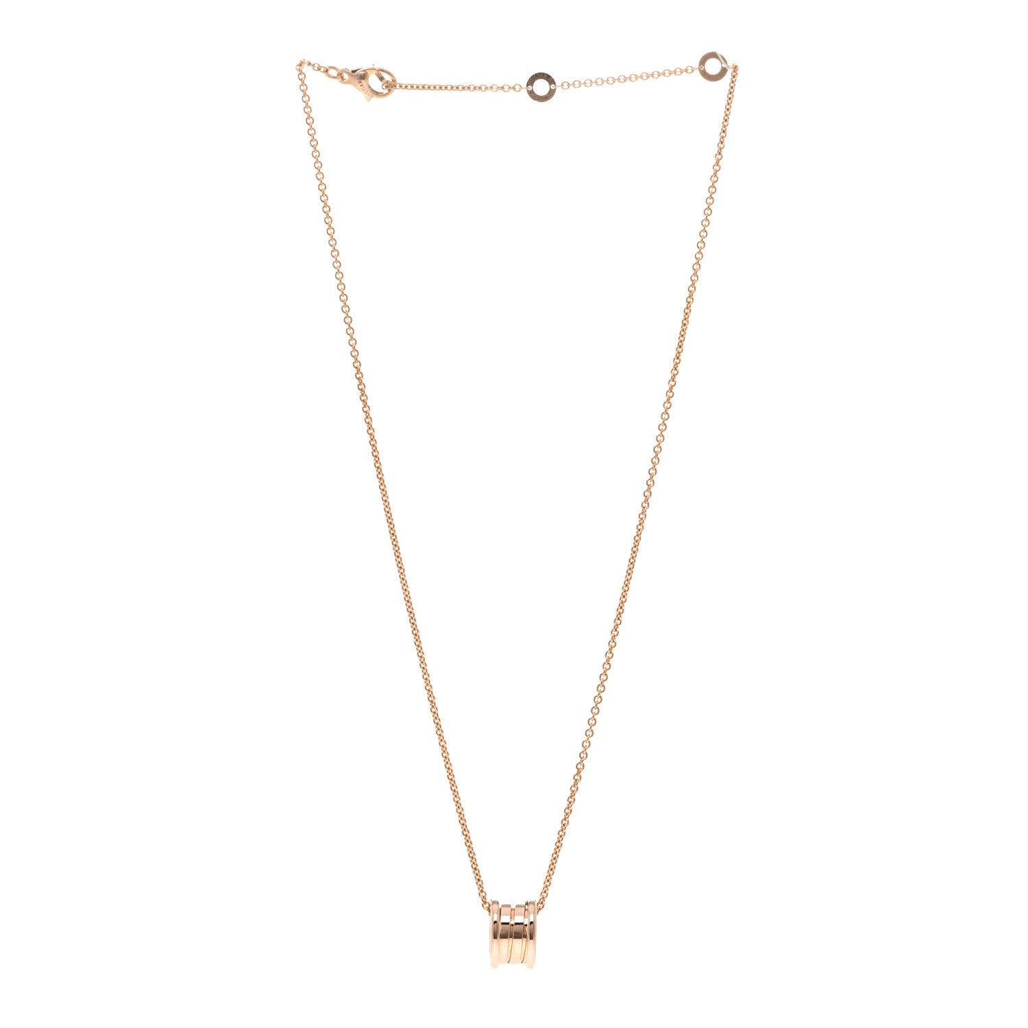 Bulgari 18K Rose Gold B.Zero1 Pendant Necklace 3 of 5