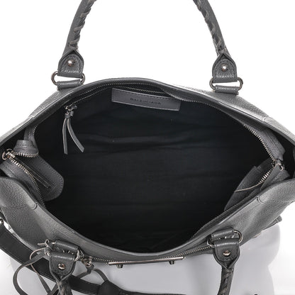 Balenciaga Chevre Silver Metallic Edge Hardware City Gris Acier 6 of 6