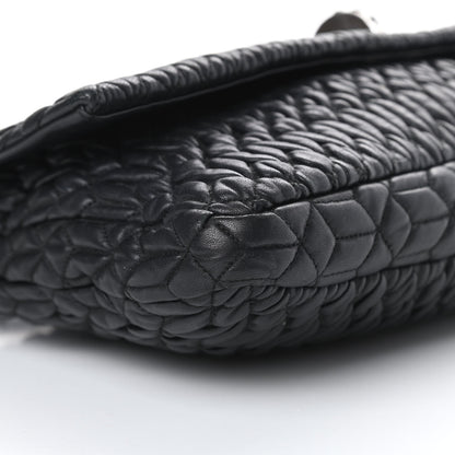 Miu Miu Nappa Matelasse Crystal Flap Clutch Black 10 of 15